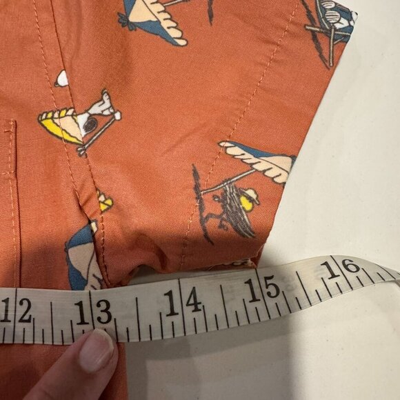 Seaesta Surf X Peanuts® Snoopy Shade Button Up Shirt, Rust Boys Medium - Picture 11 of 12